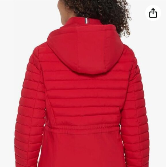 Tommy Hilfiger Women's Covert Coat Red Size M - Picture 5 of 6